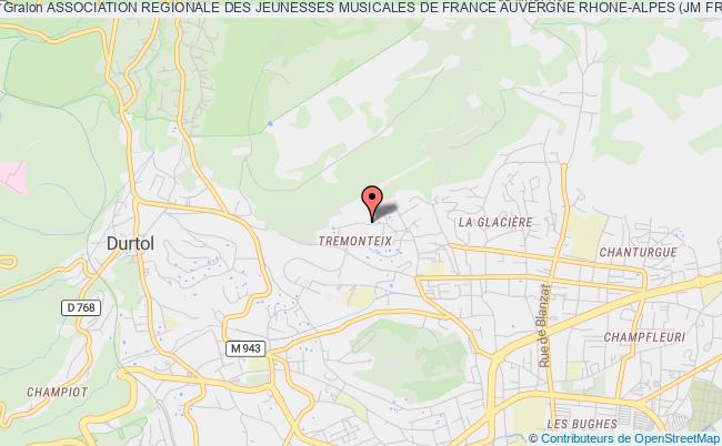 plan association Association Regionale Des Jeunesses Musicales De France Auvergne Rhone-alpes (jm France Auvergne Rhone-alpes) Clermont-Ferrand