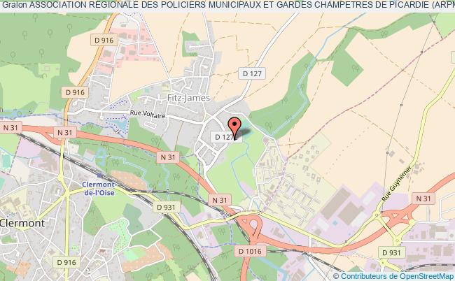 plan association Association Regionale Des Policiers Municipaux Et Gardes Champetres De Picardie (arpmgcp) Fitz-James