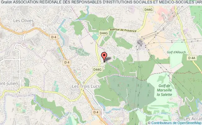 plan association Association Regionale Des Responsables D'institutions Sociales Et Medico-sociales (arrisms) Marseille