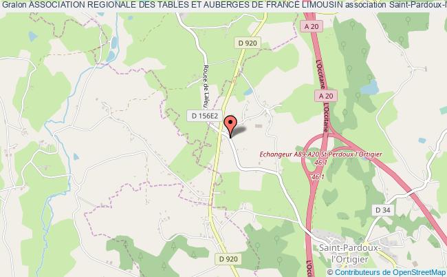 plan association Association Regionale Des Tables Et Auberges De France Limousin Saint-Pardoux-l'Ortigier