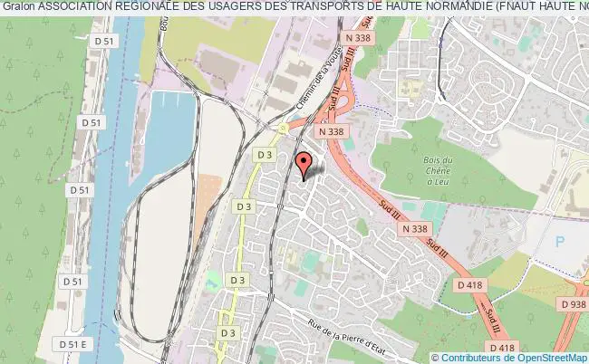 plan association Association Regionale Des Usagers Des Transports De Haute Normandie (fnaut Haute Normandie) Petit-Couronne