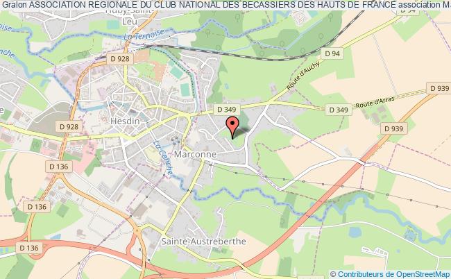 plan association Association Regionale Du Club National Des Becassiers Des Hauts De France Marconne