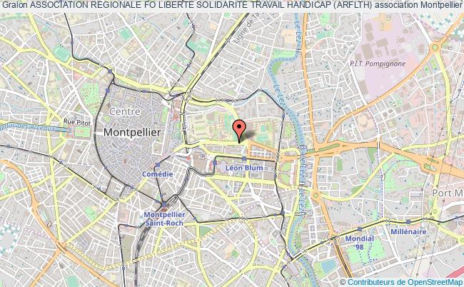 plan association Association Regionale Fo Liberte Solidarite Travail Handicap (arflth) Montpellier cédex 1