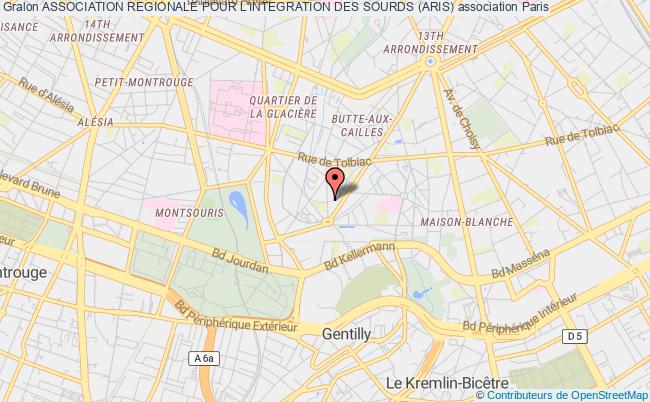 plan association Association Regionale Pour L'integration Des Sourds (aris) Paris