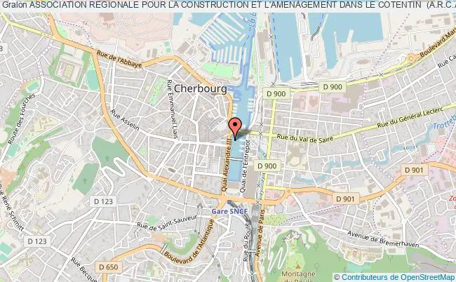 plan association Association Regionale Pour La Construction Et L'amenagement Dans Le Cotentin  (a.r.c.a.p.) Cherbourg-Octeville