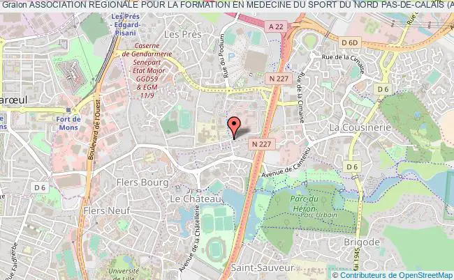 plan association Association Regionale Pour La Formation En Medecine Du Sport Du Nord Pas-de-calais (arformes 59/62) Villeneuve-d'Ascq