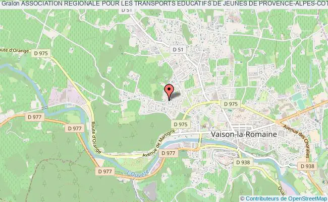 plan association Association Regionale Pour Les Transports Educatifs De Jeunes De Provence-alpes-cote D'azur (artej-paca) Vaison-la-Romaine