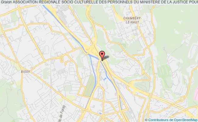 plan association Association Regionale Socio Culturelle Des Personnels Du Ministere De La Justice Pour La Cour D Appel De Chambery Chambéry