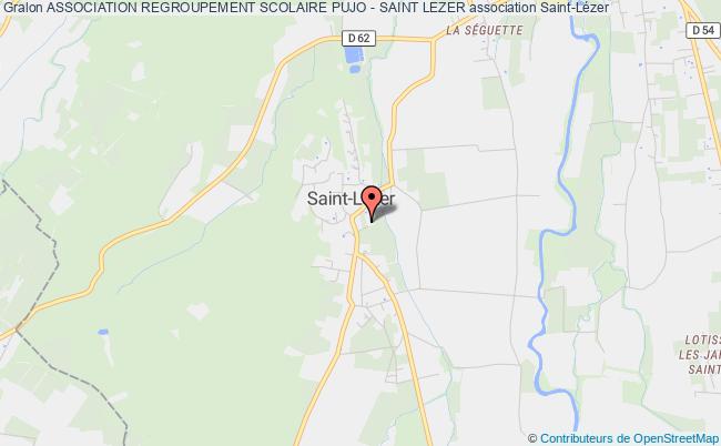 plan association Association Regroupement Scolaire Pujo - Saint Lezer Saint-Lézer