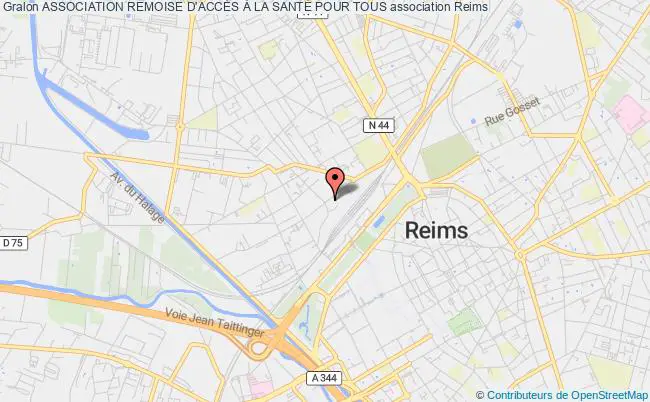 plan association Association Remoise D'accÈs À La SantÉ Pour Tous Reims