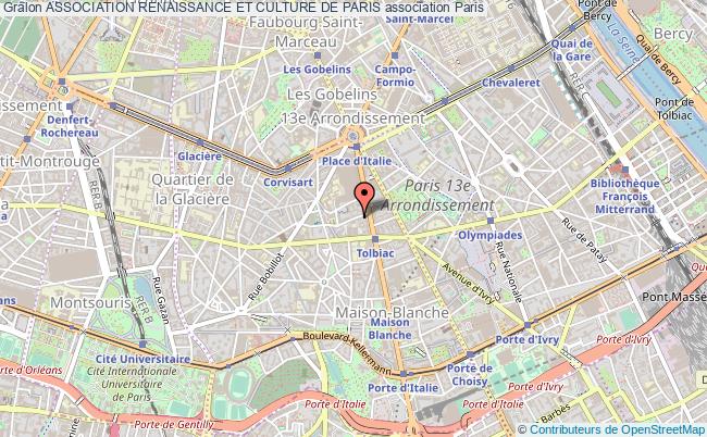 plan association Association Renaissance Et Culture De Paris Paris