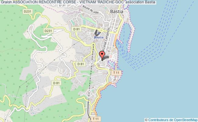 plan association Association Rencontre Corse - Vietnam 'radiche-goc' Bastia