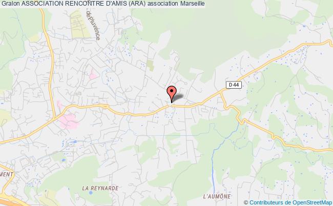 plan association Association Rencontre D'amis (ara) Marseille