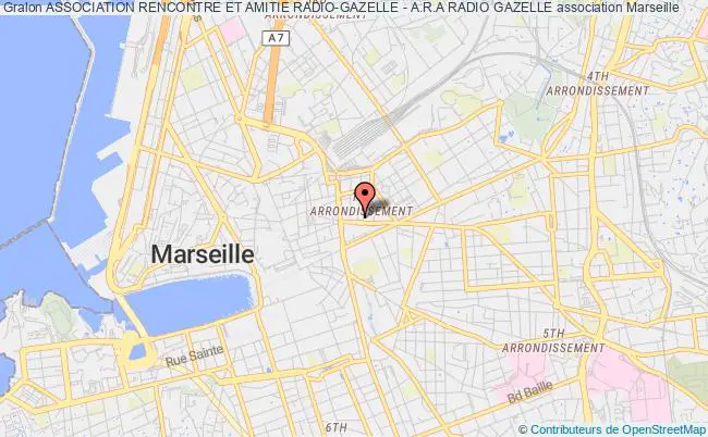 plan association Association Rencontre Et Amitie Radio-gazelle - A.r.a Radio Gazelle Marseille