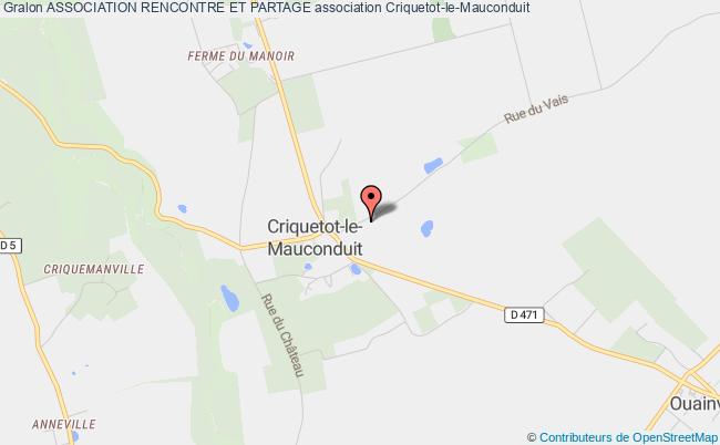 plan association Association Rencontre Et Partage Criquetot-le-Mauconduit