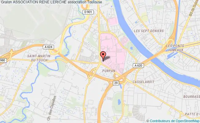 plan association Association Rene Leriche Toulouse CEDEX 9