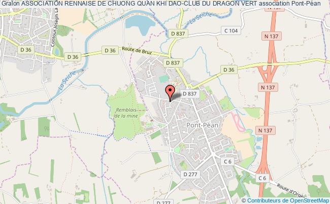plan association Association Rennaise De Chuong Quan Khi Dao-club Du Dragon Vert Pont-Péan