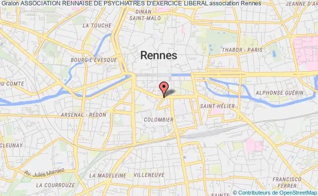 plan association Association Rennaise De Psychiatres D'exercice Liberal Rennes
