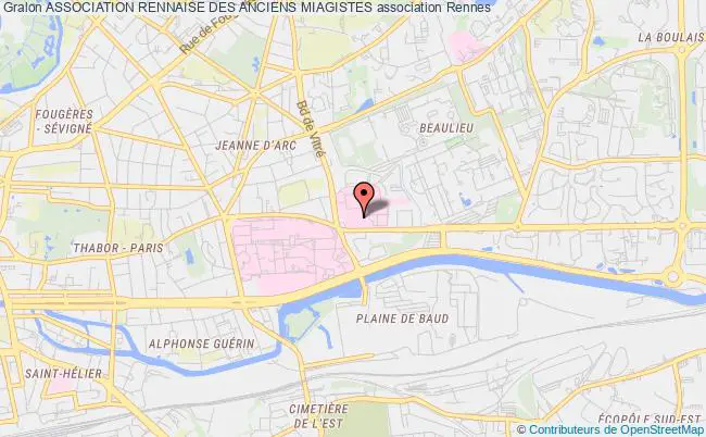 plan association Association Rennaise Des Anciens Miagistes Rennes