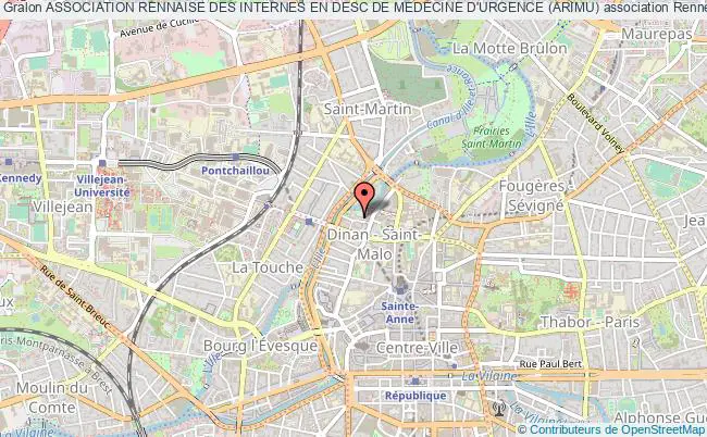 plan association Association Rennaise Des Internes En Desc De Medecine D'urgence (arimu) Rennes