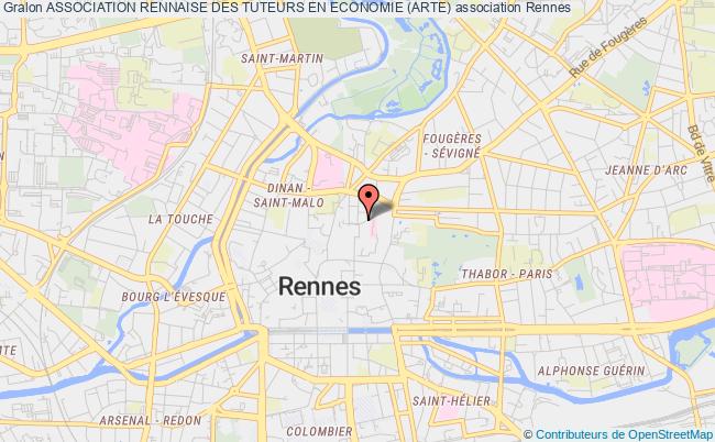 plan association Association Rennaise Des Tuteurs En Economie (arte) Rennes Cedex 9