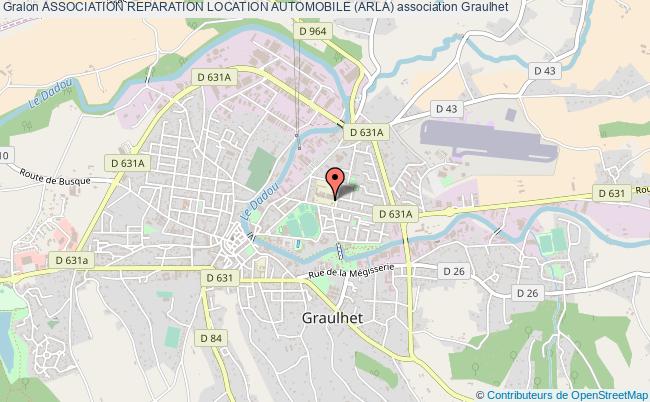 plan association Association Reparation Location Automobile (arla) Graulhet