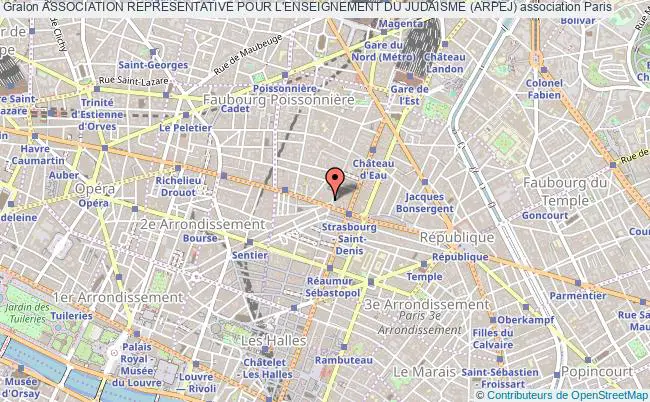 plan association Association Representative Pour L'enseignement Du Judaisme (arpej) Paris