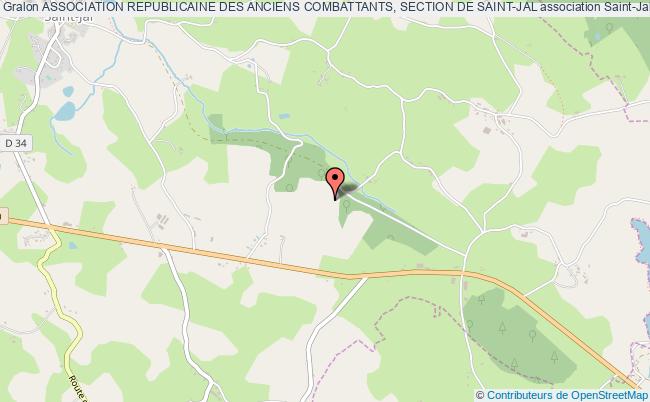 plan association Association Republicaine Des Anciens Combattants, Section De Saint-jal Saint-Jal