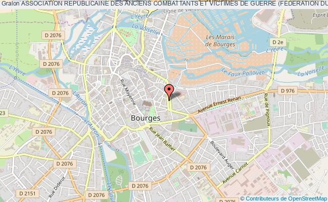 plan association Association Republicaine Des Anciens Combattants Et Victimes De Guerre (federation Du Cher) Bourges