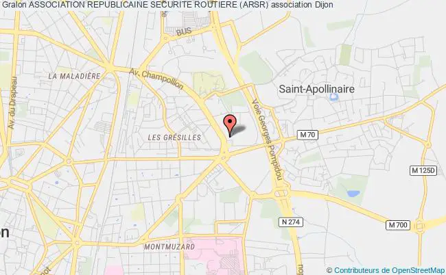 plan association Association Republicaine Securite Routiere (arsr) Dijon
