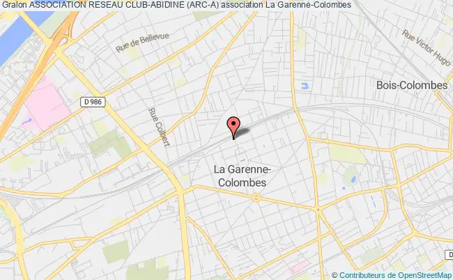 plan association Association Reseau Club-abidine (arc-a) La    Garenne-Colombes