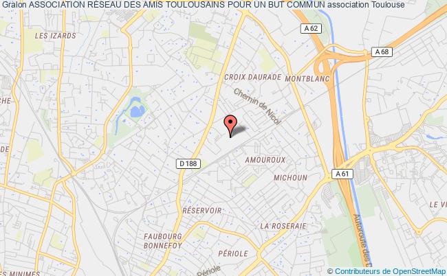 plan association Association RÉseau Des Amis Toulousains Pour Un But Commun Toulouse