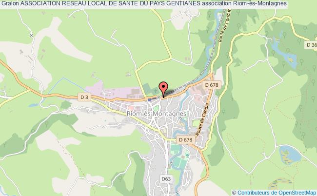 plan association Association Reseau Local De Sante Du Pays Gentianes Riom-ès-Montagnes