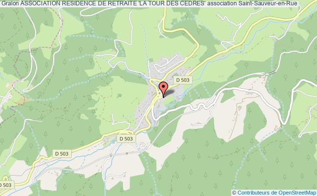 plan association Association Residence De Retraite 'la Tour Des Cedres' Saint-Sauveur-en-Rue