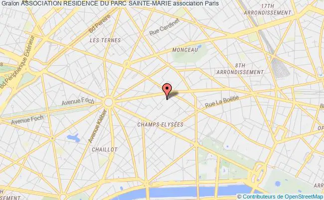 plan association Association Residence Du Parc Sainte-marie Paris 8e