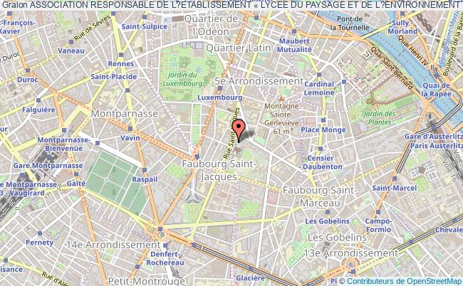 plan association Association Responsable De L?etablissement « Lycee Du Paysage Et De L?environnement  De Vaujours» Paris