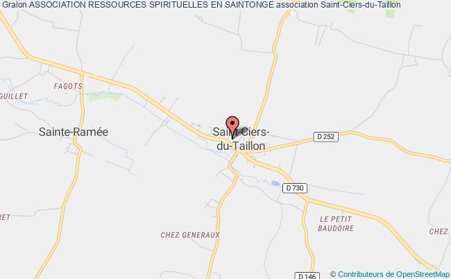 plan association Association Ressources Spirituelles En Saintonge Saint-Ciers-du-Taillon