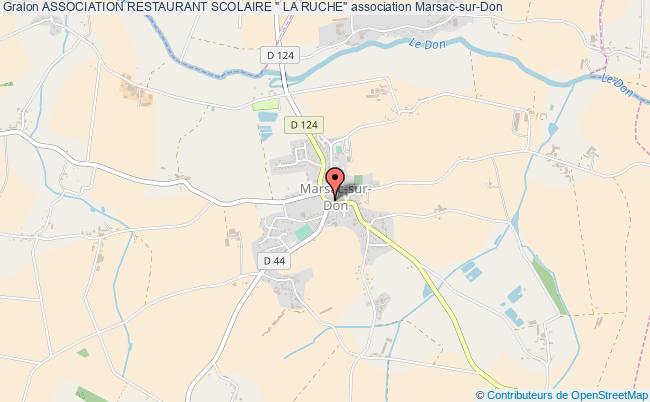 plan association Association Restaurant Scolaire " La Ruche" Marsac-sur-Don