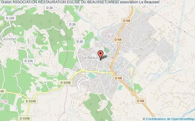plan association Association Restauration Eglise Du Beausset(areb) Le Beausset