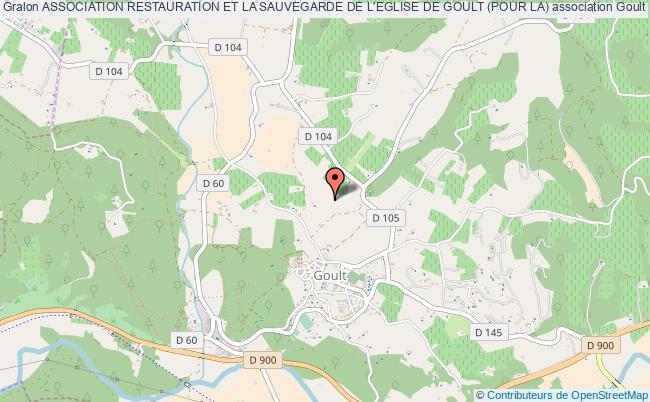 plan association Association Restauration Et La Sauvegarde De L'eglise De Goult (pour La) Goult