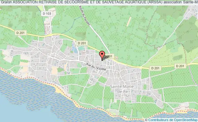 plan association Association Rethaise De Secourisme Et De Sauvetage Aquatique (arssa) Sainte-Marie-de-Ré