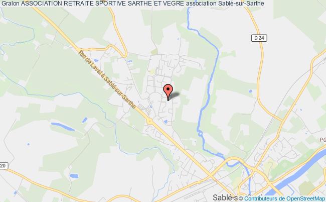 plan association Association Retraite Sportive Sarthe Et Vegre Sablé-sur-Sarthe