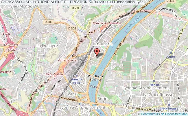 plan association Association Rhone-alpine De Creation Audiovisuelle Lyon