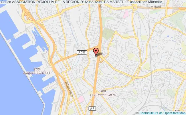 plan association Association Ridjouha De La Region D'hamahamet A Marseille Marseille
