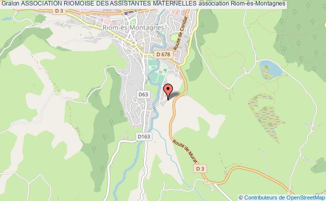 plan association Association Riomoise Des Assistantes Maternelles Riom-ès-Montagnes