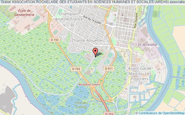 plan association Association Rochelaise Des Etudiants En Sciences Humaines Et Sociales (arehs) Rochefort
