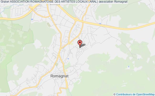 plan association Association Romagnatoise Des Artistes Locaux (aral) Romagnat