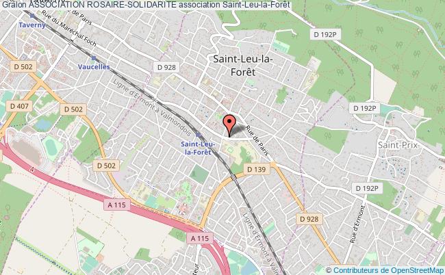 plan association Association Rosaire-solidarite Saint-Leu-la-Forêt