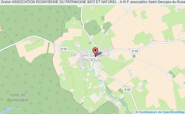 plan association Association Rosayienne Du Patrimoine BÂti Et Naturel - A.r.p. Saint-Georges-du-Rosay