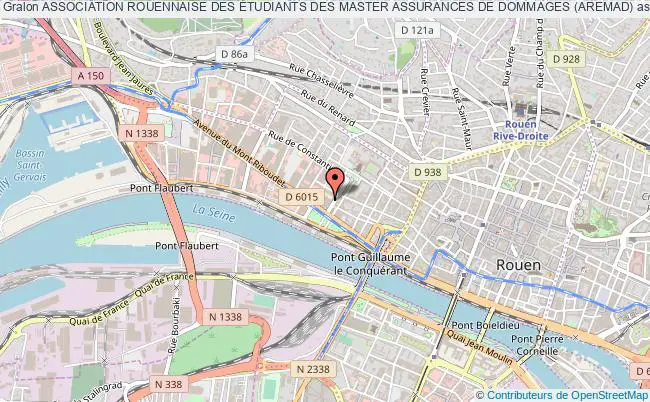 plan association Association Rouennaise Des Étudiants Des Master Assurances De Dommages (aremad) Rouen